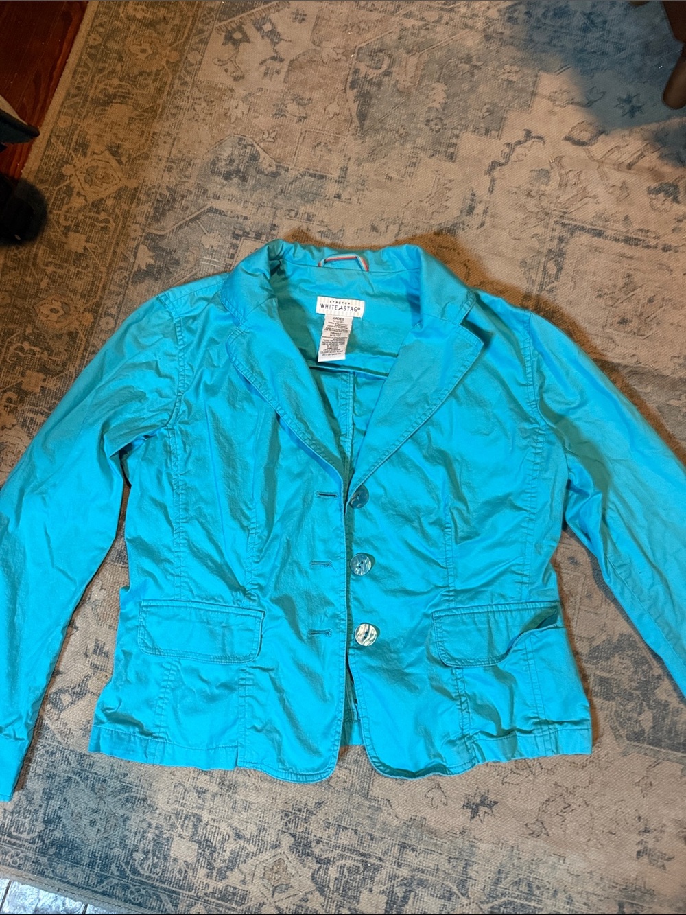 White Stag Teal Women's Casual Blazer Jacket
